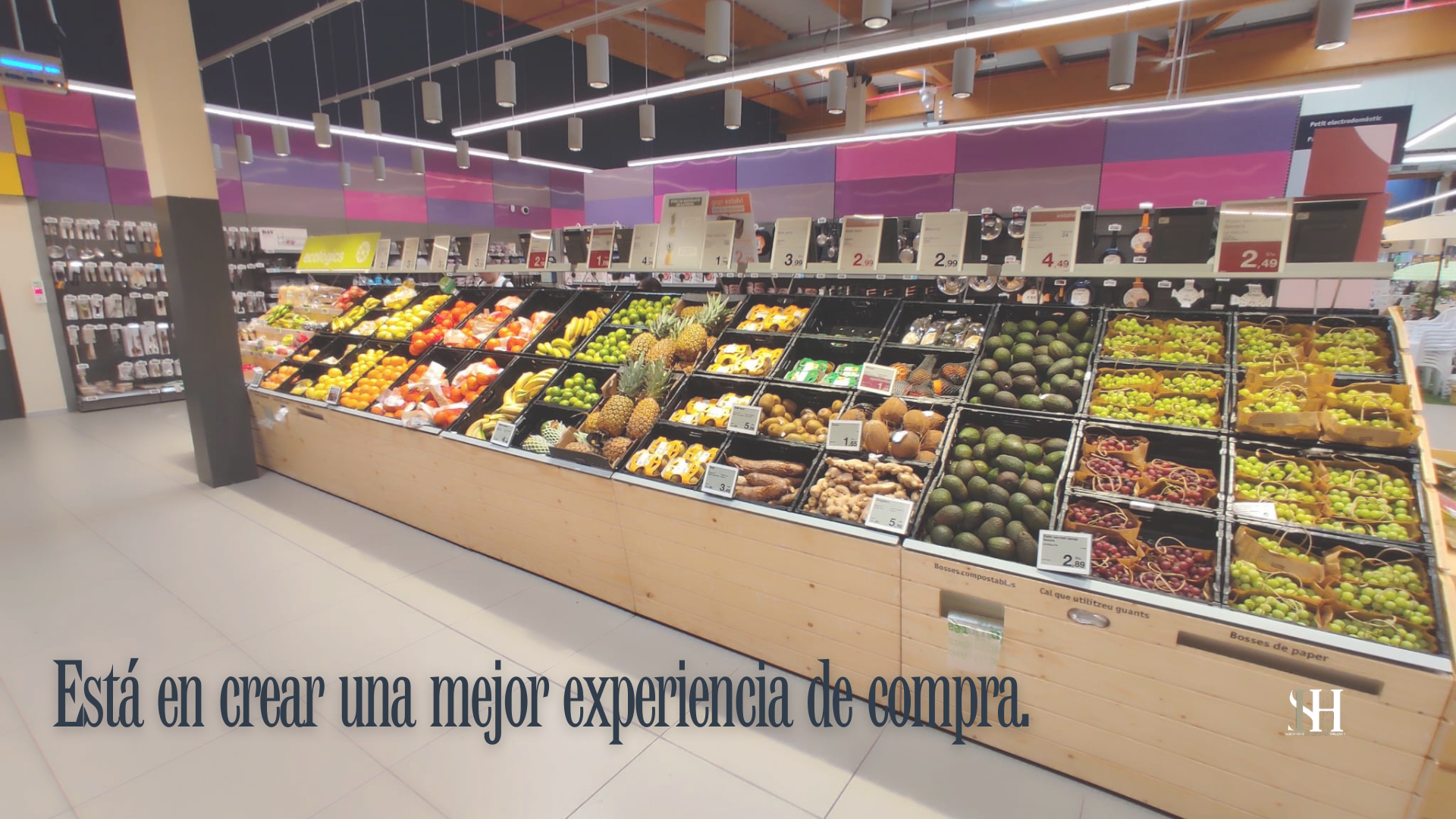 Esclat — interior supermercado